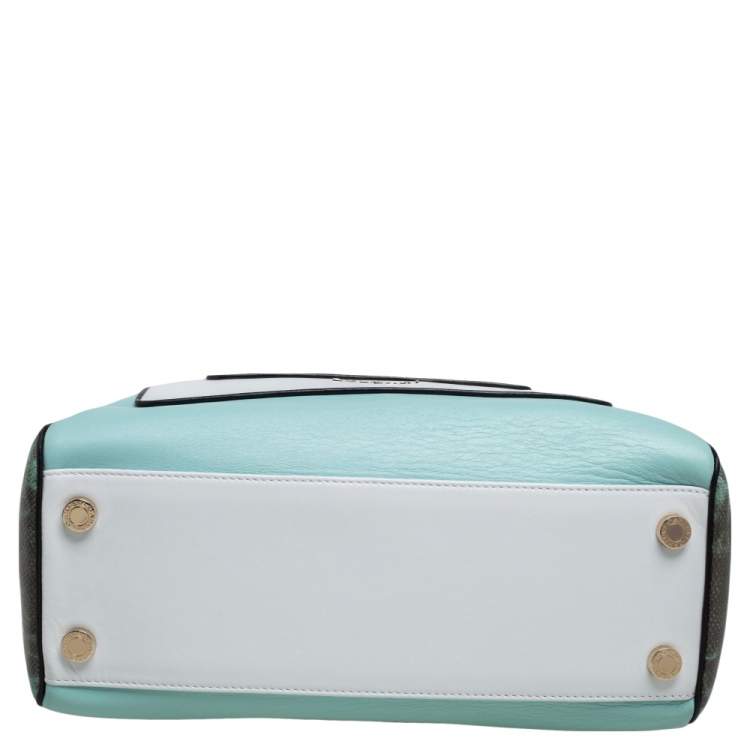 Bvlgari Tri Color Leather and Kurung Serpenti Scaglie Tote
