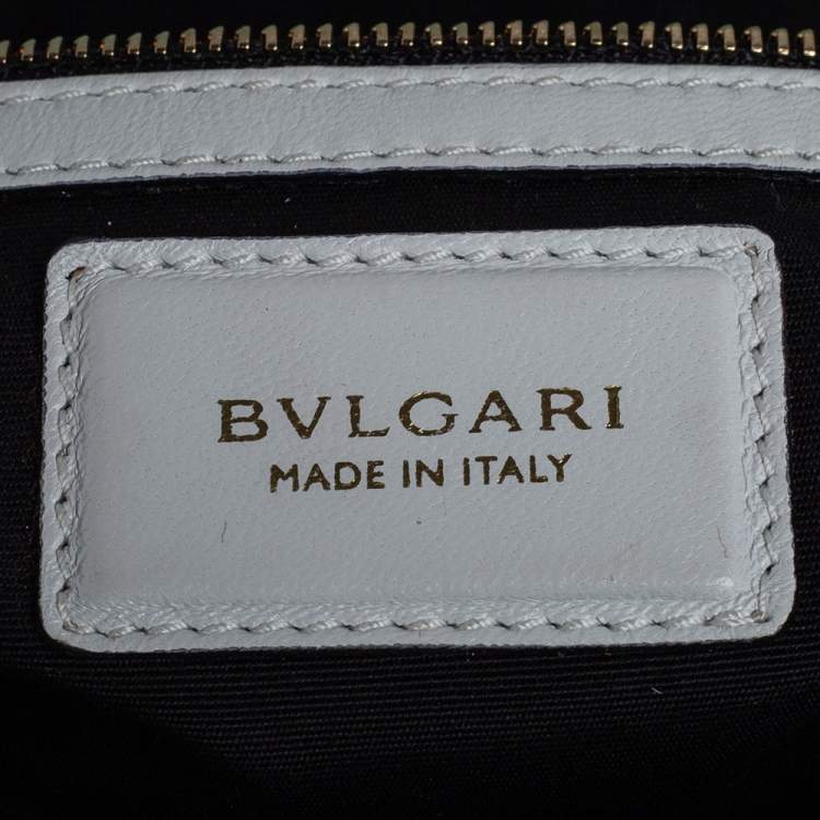 Bvlgari Tri Color Leather and Kurung Serpenti Scaglie Tote