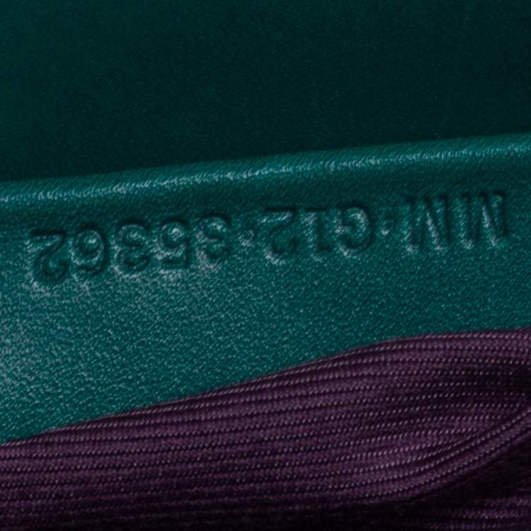 Pre Owned Bvlgari Green Leather Medium Serpenti Forever Shoulder Bag