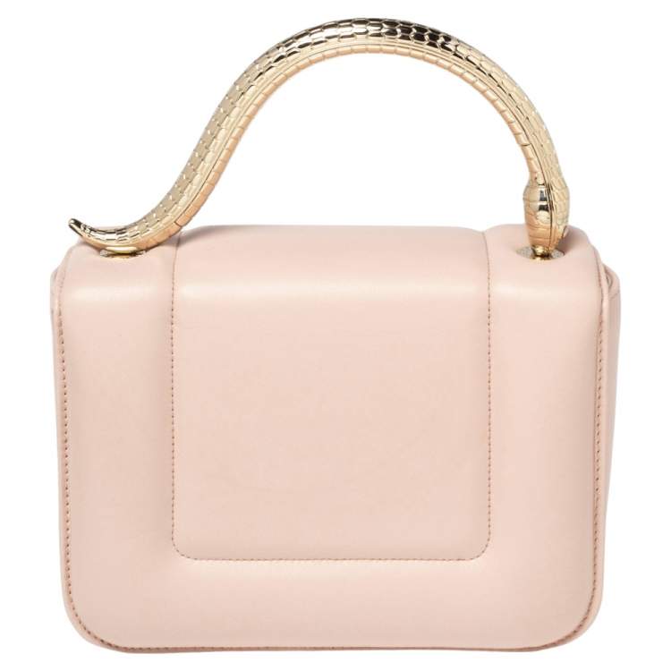 Pre Owned Bvlagri x Mary Katrantzou Pink Leather Top Handle Bag
