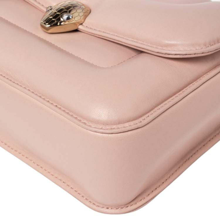 Pre Owned Bvlagri x Mary Katrantzou Pink Leather Top Handle Bag