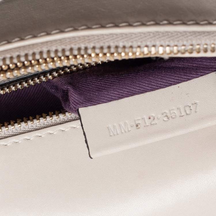 Pre Owned Bvlgari Cream Leather Medium Serpenti Forever Shoulder Bag