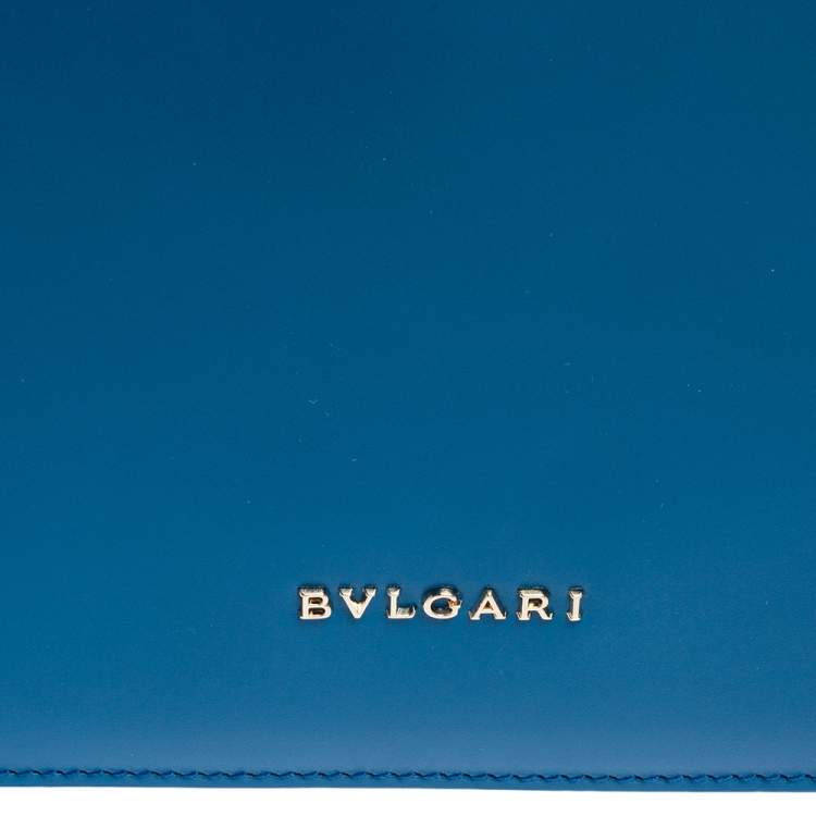 Pre Owned Bvlgari Blue Stingray and Leather Serpenti Forever Shoulder Bag