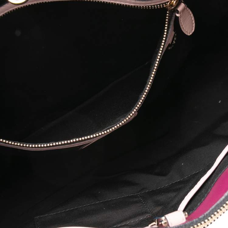 Pre Owned Bvlgari Tri Color Leather and Kurung Serpenti Scaglie Tote