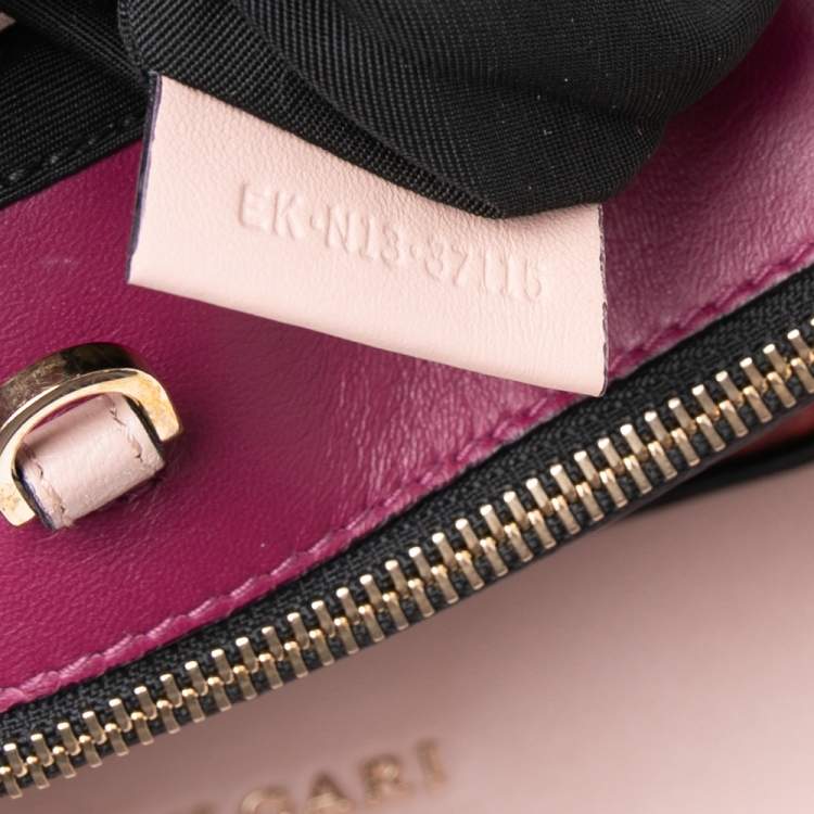 Pre Owned Bvlgari Tri Color Leather and Kurung Serpenti Scaglie Tote