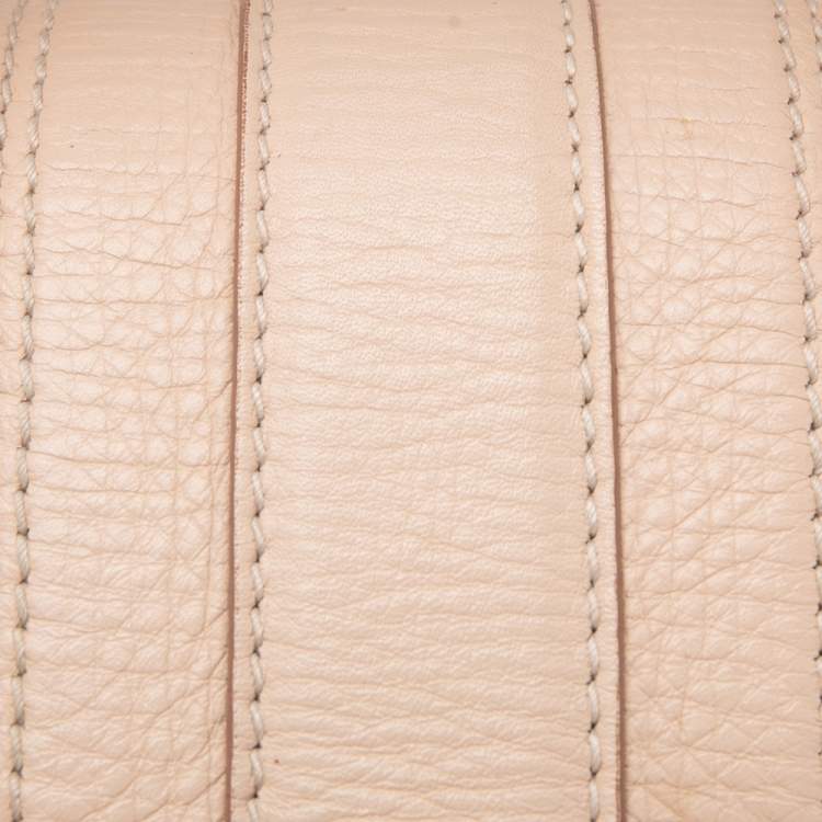 Pre Owned Bvlgari Beige Leather Leoni Shoulder Bag