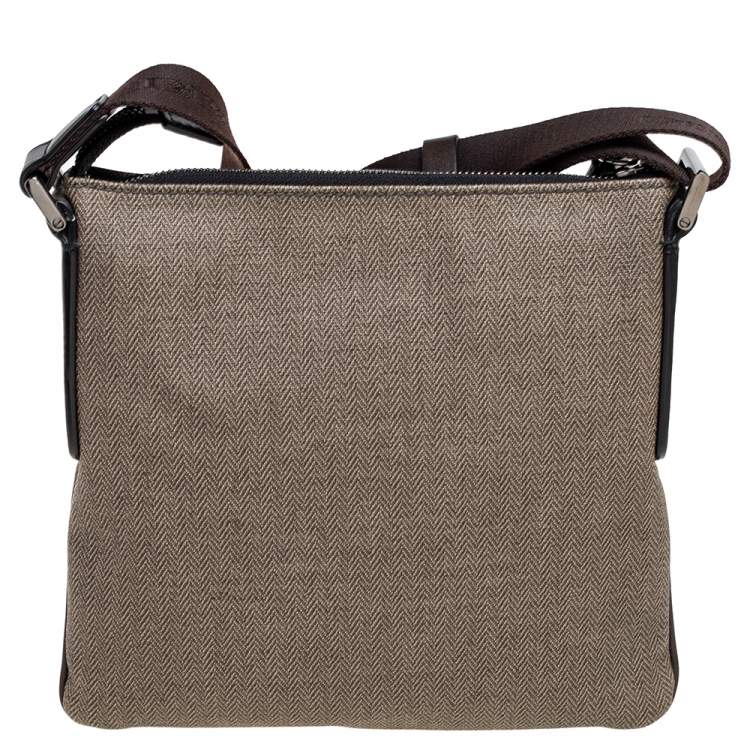 مملوكة مسبقًا Bvlgari Beige Coated Canvas Sling Bag