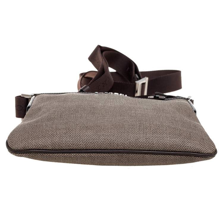 مملوكة مسبقًا Bvlgari Beige Coated Canvas Sling Bag
