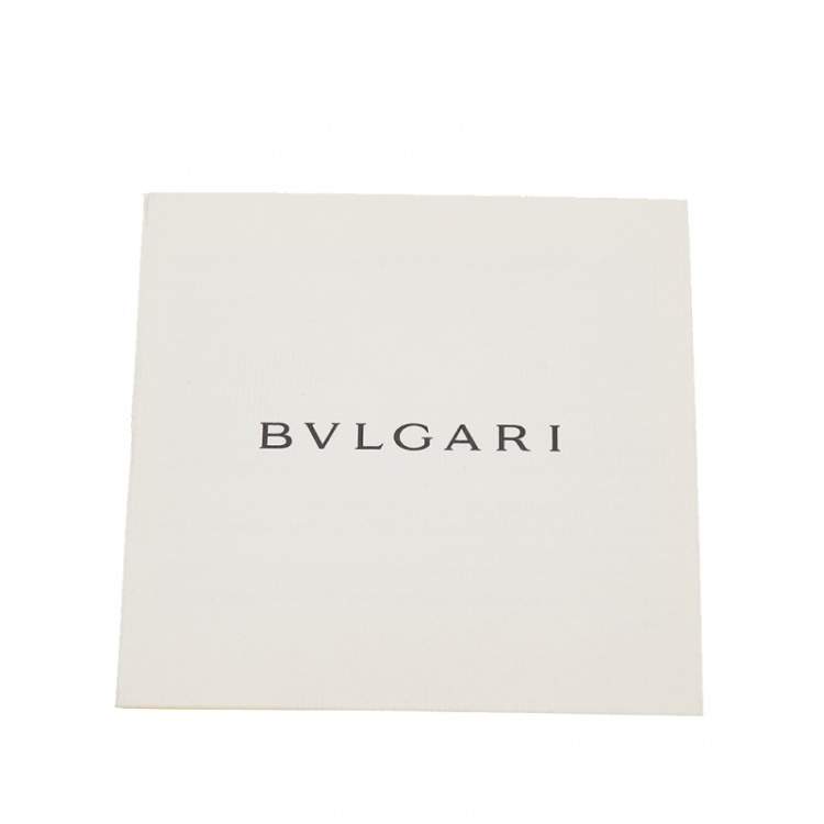 Pre Owned Bvlgari Beige/Brown Canvas And Leather Cylinder Bag