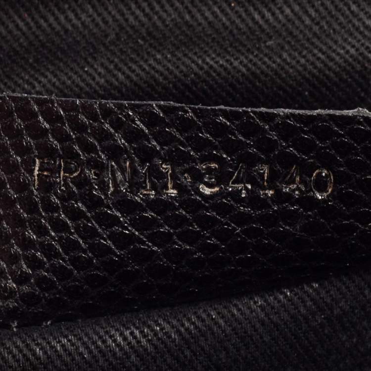 Pre Owned Bvlgari Black Karung Serpenti Forever Flap Shoulder Bag