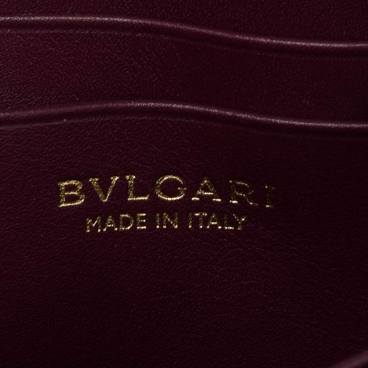 Pre Owned Bvlgari Pink Leather Bvlgari Bvlgari Coin Purse