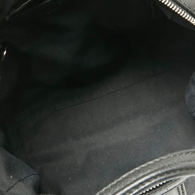Pre Owned Bvlgari Black Canvas and Leather Satchel