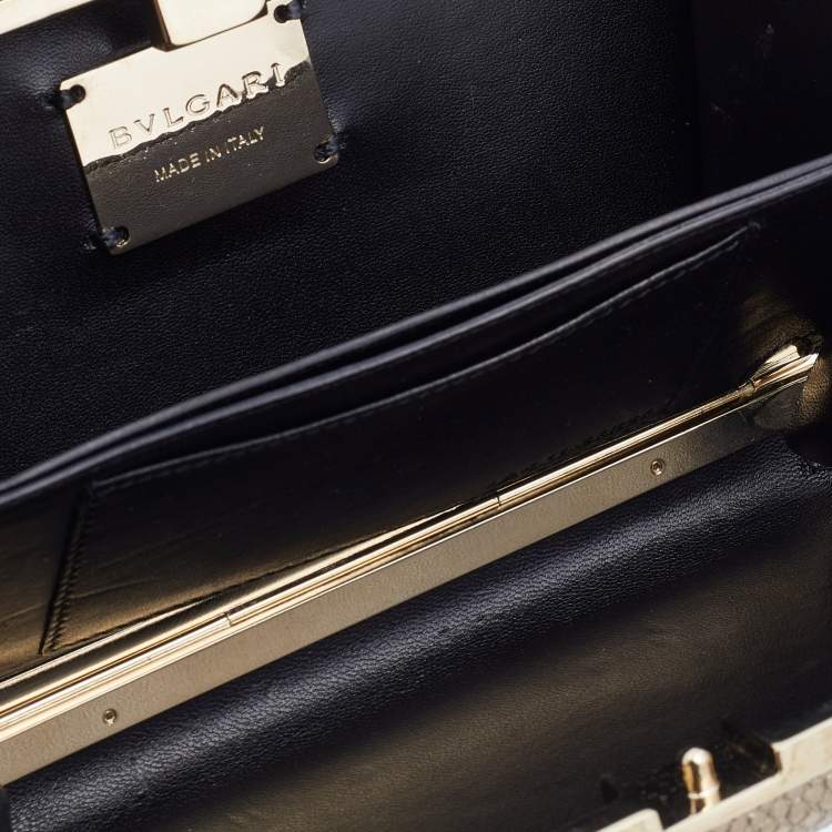 Pre Owned Bvlgari Metallic Gold Karung Chain Clutch