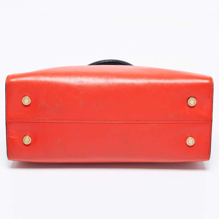 Pre Owned Bvlgari Multicolor Leather Isabella Rossellini Tote