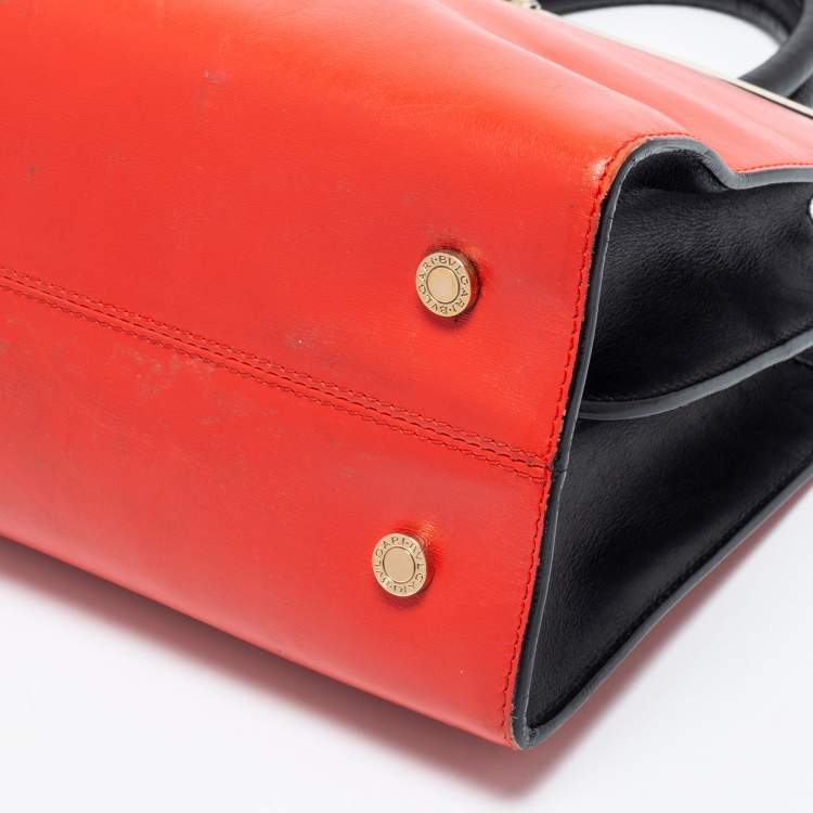 Pre Owned Bvlgari Multicolor Leather Isabella Rossellini Tote