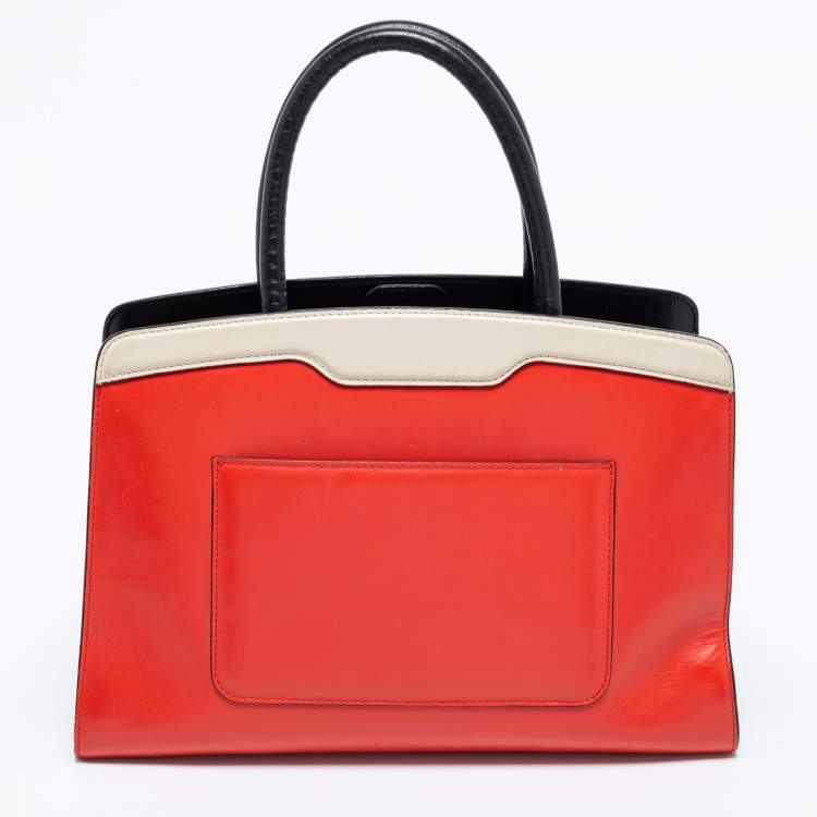 Pre Owned Bvlgari Multicolor Leather Isabella Rossellini Tote