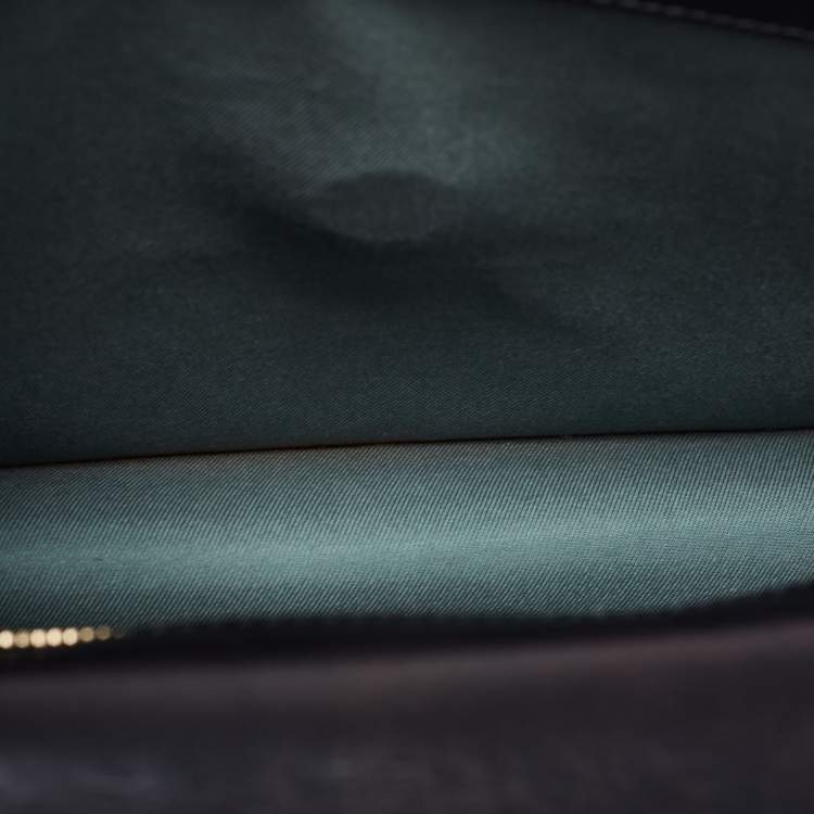 Pre Owned Bvlgari Black Leather Small Serpenti Forever Shoulder Bag
