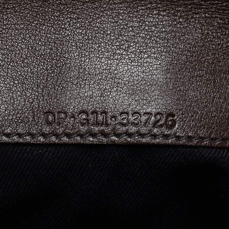 Pre Owned Bvlgari Dark Brown Leather Double Ring Flap Continental Wallet