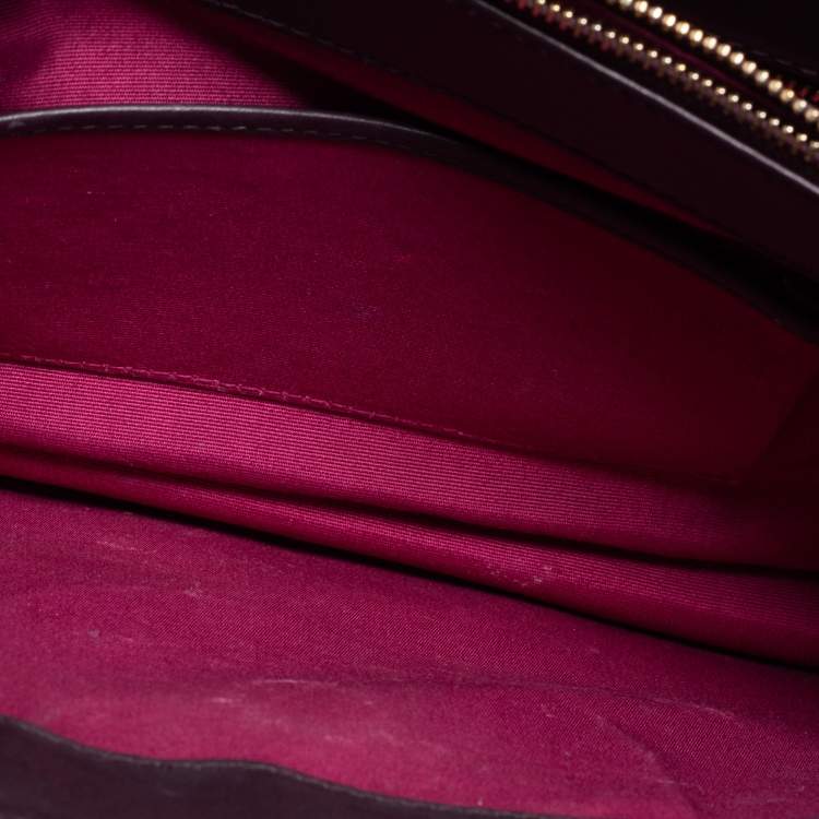 مملوكة مسبقًا Bvlgari Purple Leather Medium Serpenti Forever Flap Shoulder Bag