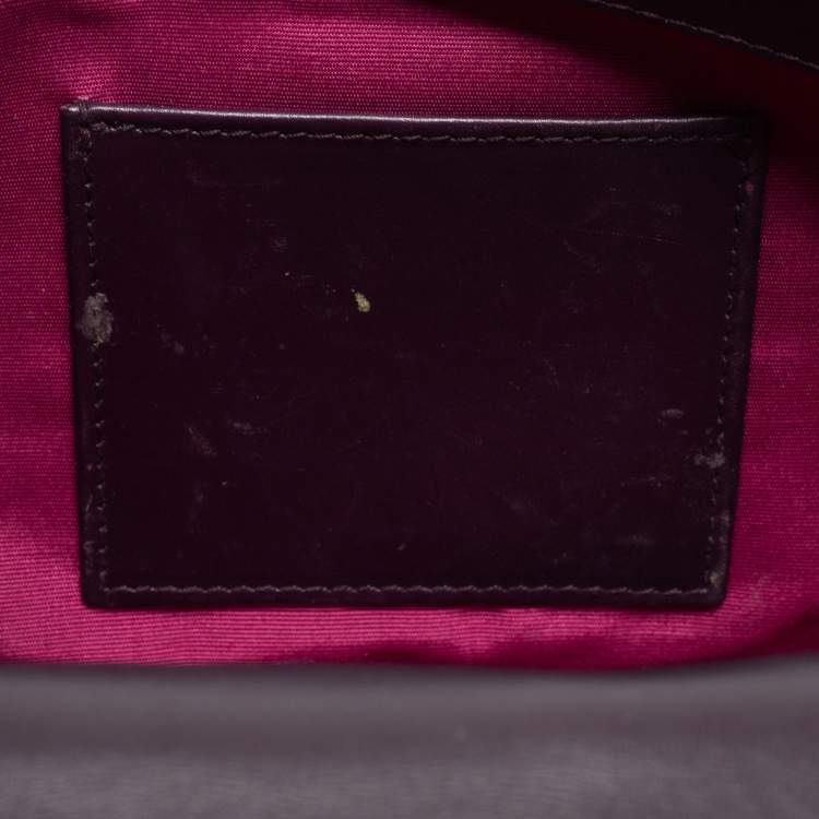 مملوكة مسبقًا Bvlgari Purple Leather Medium Serpenti Forever Flap Shoulder Bag