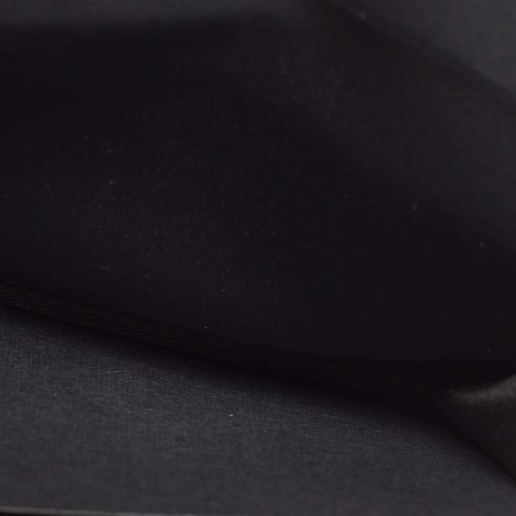 Pre Owned Bvlgari Black/Grey Coated Canvas and Leather Business Card Holder