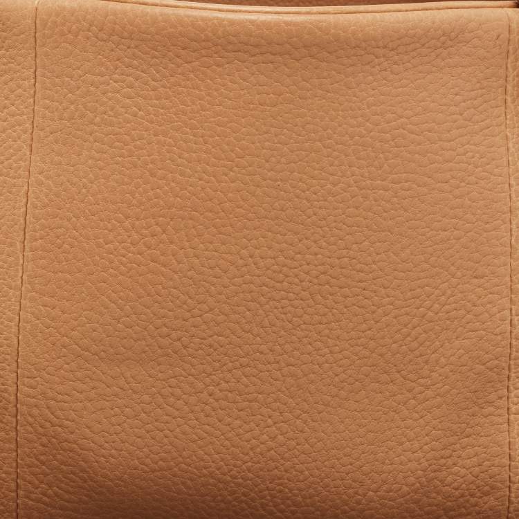 Pre Owned Bvlgari Beige Leather Monete Satchel