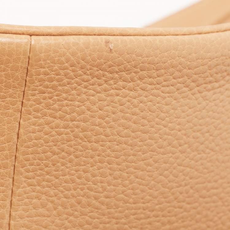 Pre Owned Bvlgari Beige Leather Monete Satchel