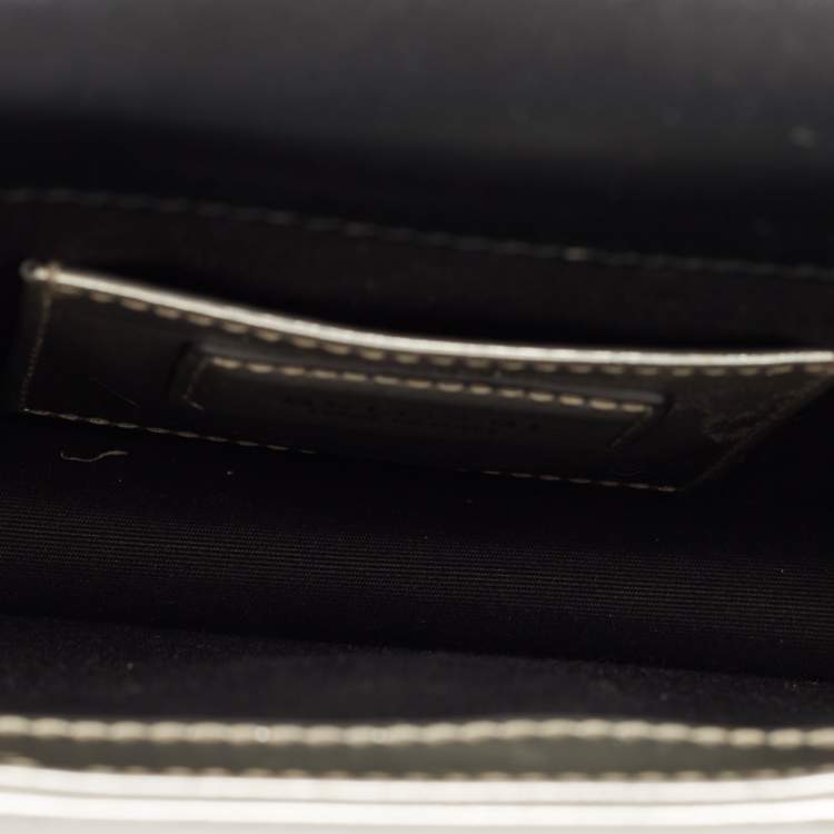 Pre Owned Bvlgari Metallic Patent Leather Serpenti Forever Shoulder Bag