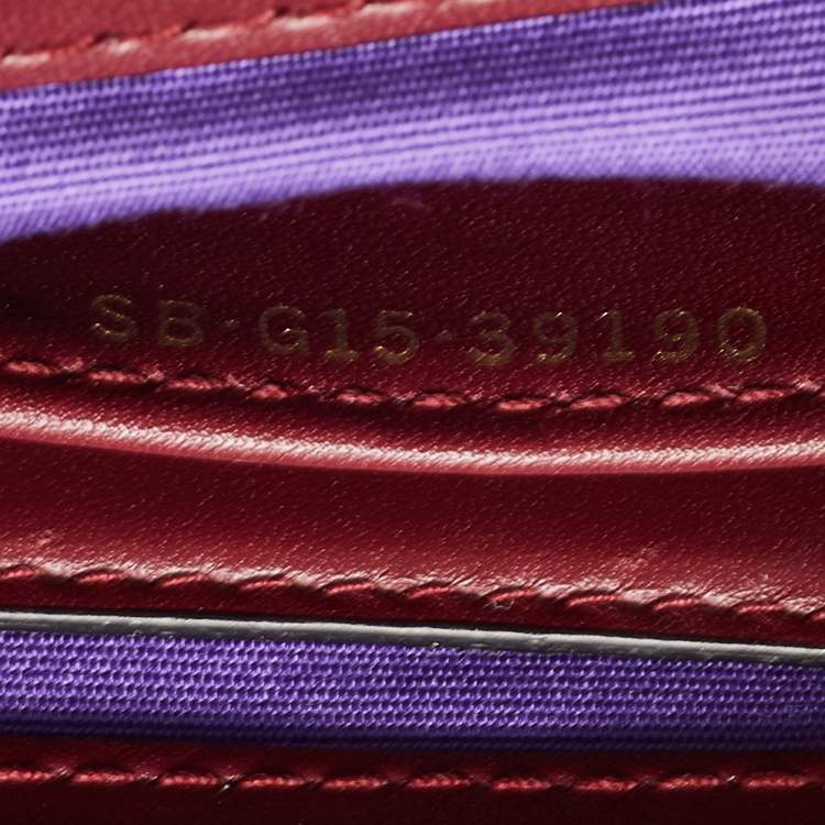 Pre Owned Bvlgari Red Leather Medium Serpenti Forever Flap Shoulder Bag