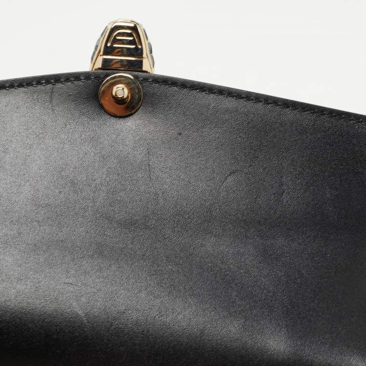Pre Owned Bvlgari Metallic Mirrored Leather Medium Serpenti Forever Shoulder Bag