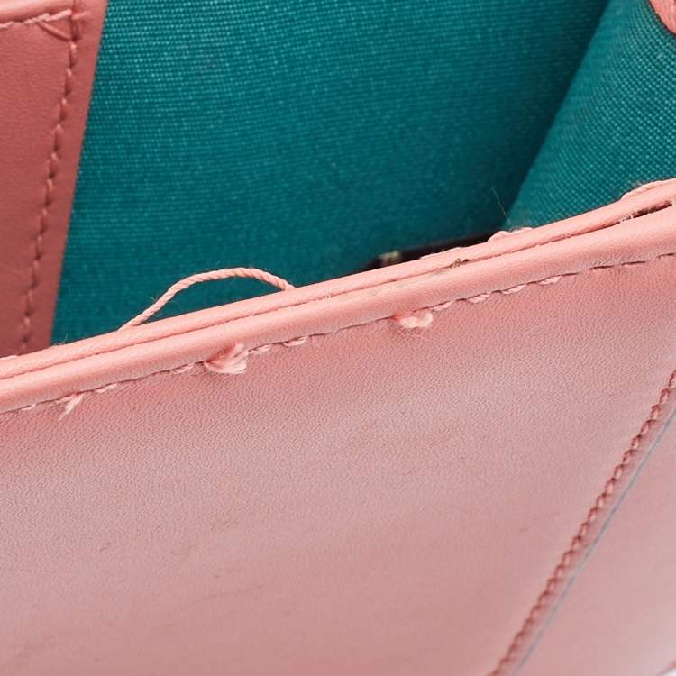 Pre Owned Bvlgari Peach Leather Serpenti Forever Crossbody Bag