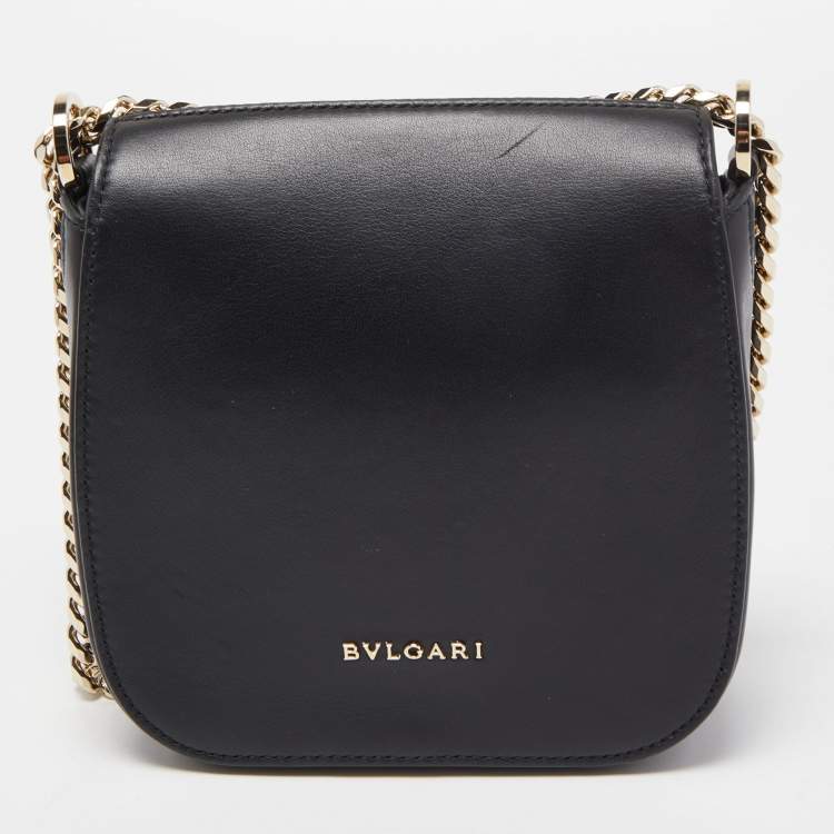 Pre Owned Bvlgari Black Leather Divas' Dream Shoulder Bag
