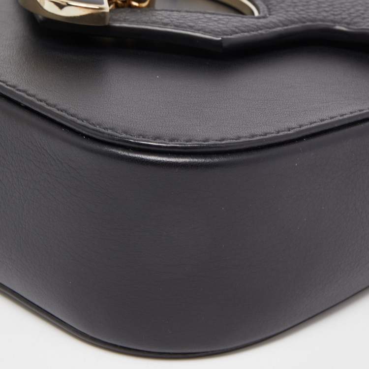Pre Owned Bvlgari Black Leather Divas' Dream Shoulder Bag