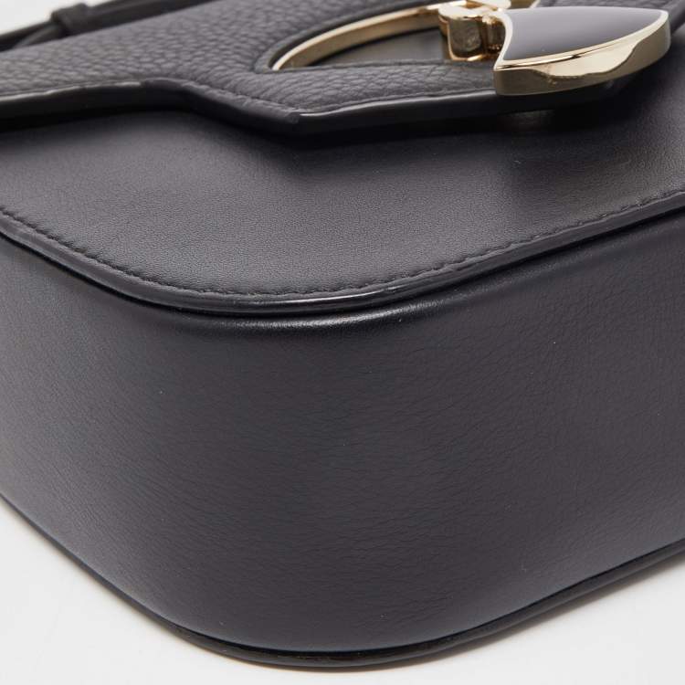 Pre Owned Bvlgari Black Leather Divas' Dream Shoulder Bag