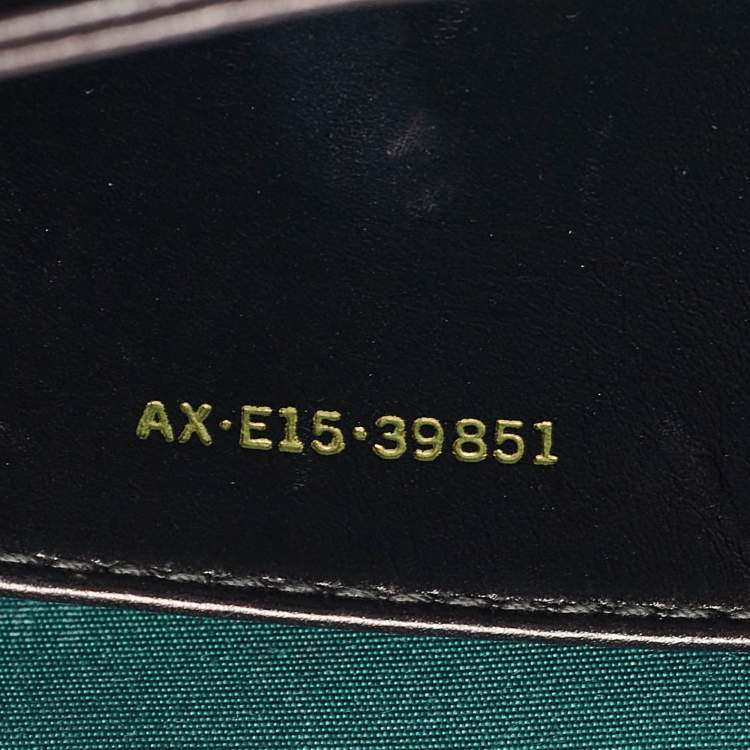 Pre Owned Bvlgari Black Leather and Perspex Flap Cover Shoulder Bag