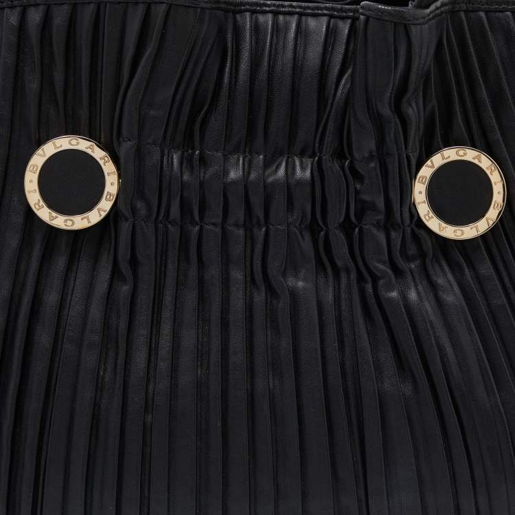 Pre Owned Bvlgari Black Leather Twistino Tina Satchel 