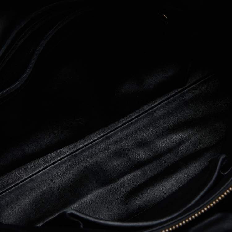 Pre Owned Bvlgari Black Leather Twistino Tina Satchel 