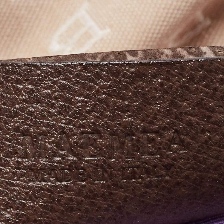 Pre Owned Bvlgari Beige/Brown Logo Mania Canvas and Leather Tote