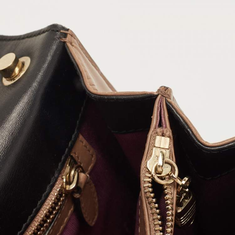 Pre Owned Bvlgari Beige/Brown Leather Medium Serpenti Forever Shoulder Bag