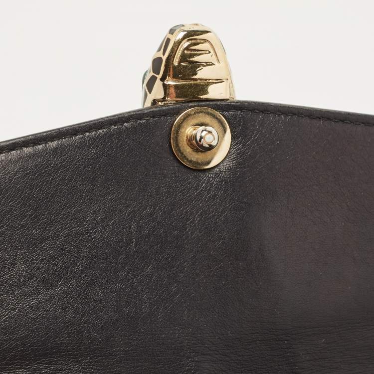 Pre Owned Bvlgari Beige/Brown Leather Medium Serpenti Forever Shoulder Bag