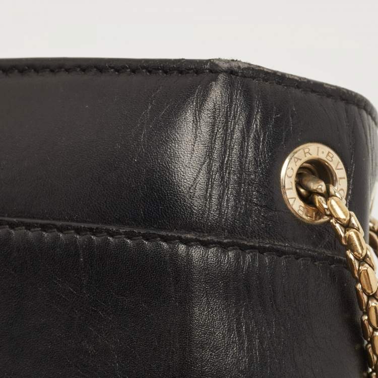 Pre Owned Bvlgari Beige/Brown Leather Medium Serpenti Forever Shoulder Bag