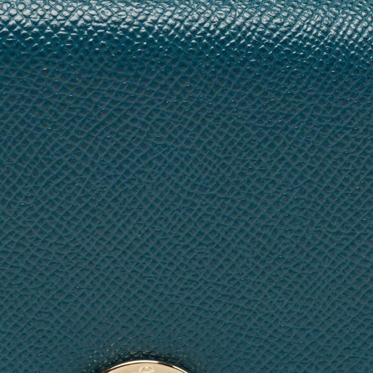 Pre Owned Bvlgari Green Leather Bvlgari Bvlgari Flap Continental Wallet