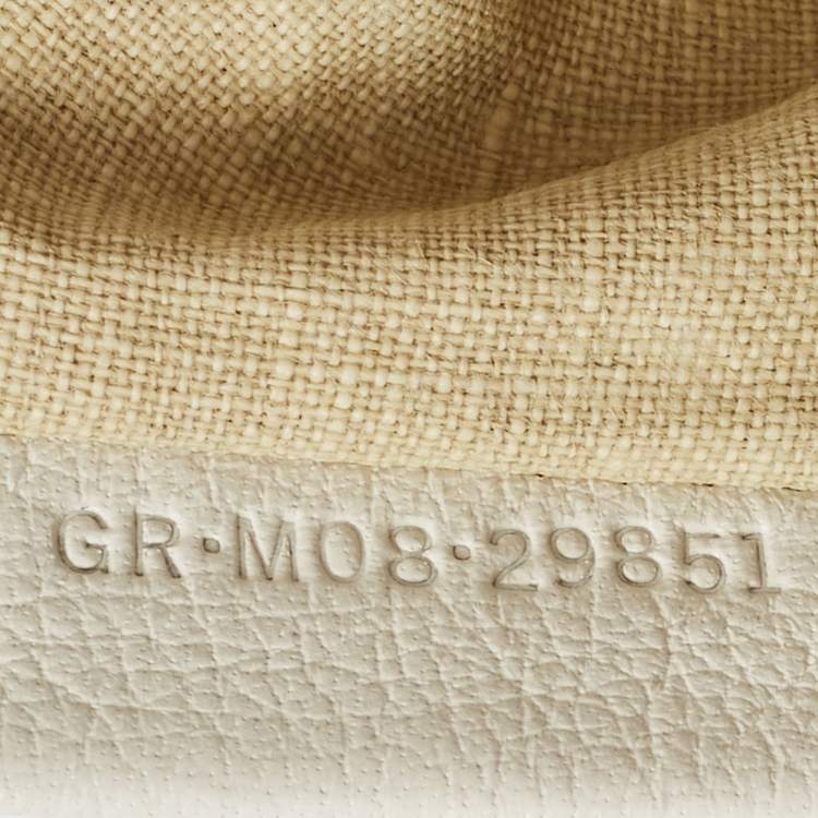 Pre Owned Bvlgari Off-White Leather Chandra Hobo