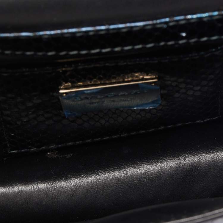 Pre Owned Bvlgari Metallic Multicolor Python Serpenti Forever Chain Clutch