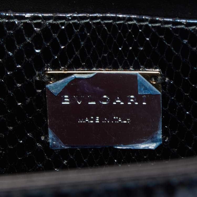Pre Owned Bvlgari Metallic Multicolor Python Serpenti Forever Chain Clutch