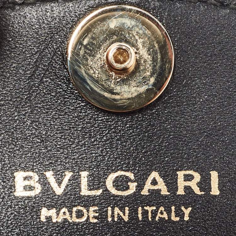 Pre Owned Bvlgari Light Purple Patent Leather Serpenti Forever Chain Wallet