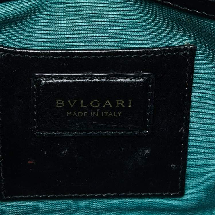 Pre Owned Bvlgari Black Leather Serpenti Forever Crossbody Bag