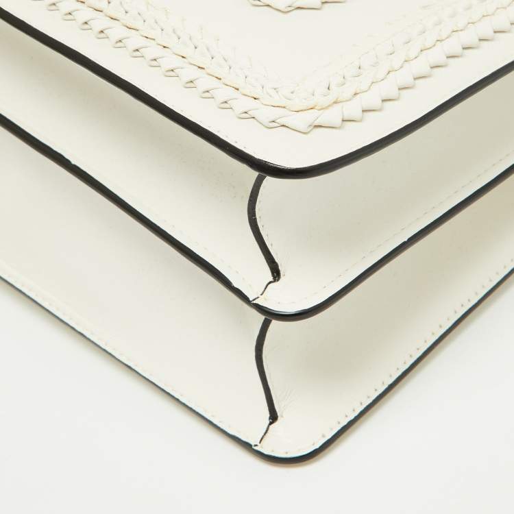 Pre Owned Bvlgari Off White Leather Large Serpenti Forever Shoulder Bag