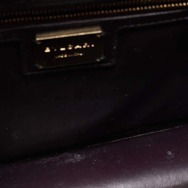 Pre Owned Bvlgari Burgundy Quilted Leather Medium Serpenti Forever Shoulder Bag