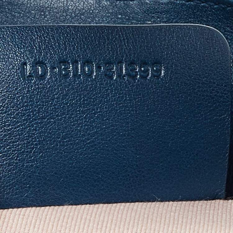 Pre Owned Bvlgari Teal Blue Leather Chandra Hobo